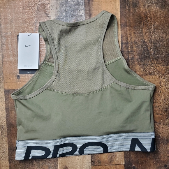 Nike pro women's dri fit crop tank top greene - Picture 4 of 5